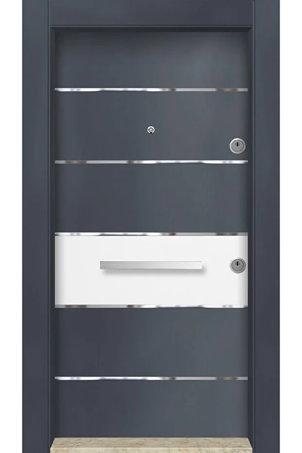 DORTURK ÇELİK KAPI SİSTEMLERİ Dış Iklim Kapısı, Yağmura Güneşe Dayanıklı Çelik Kapı Sol 4